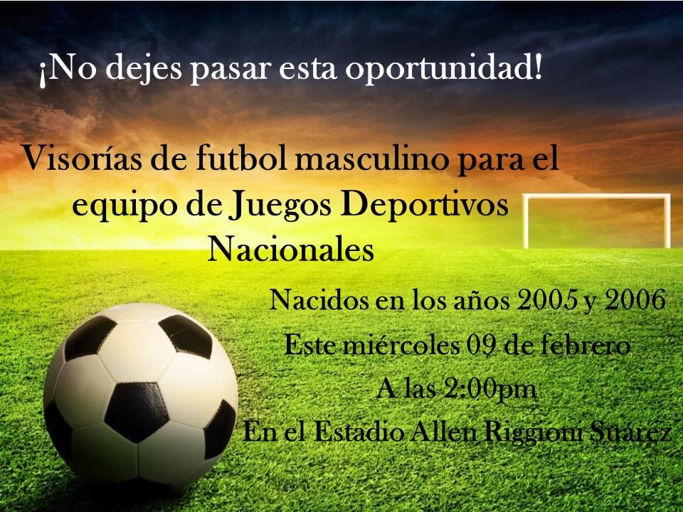 Visorias Fútbol
